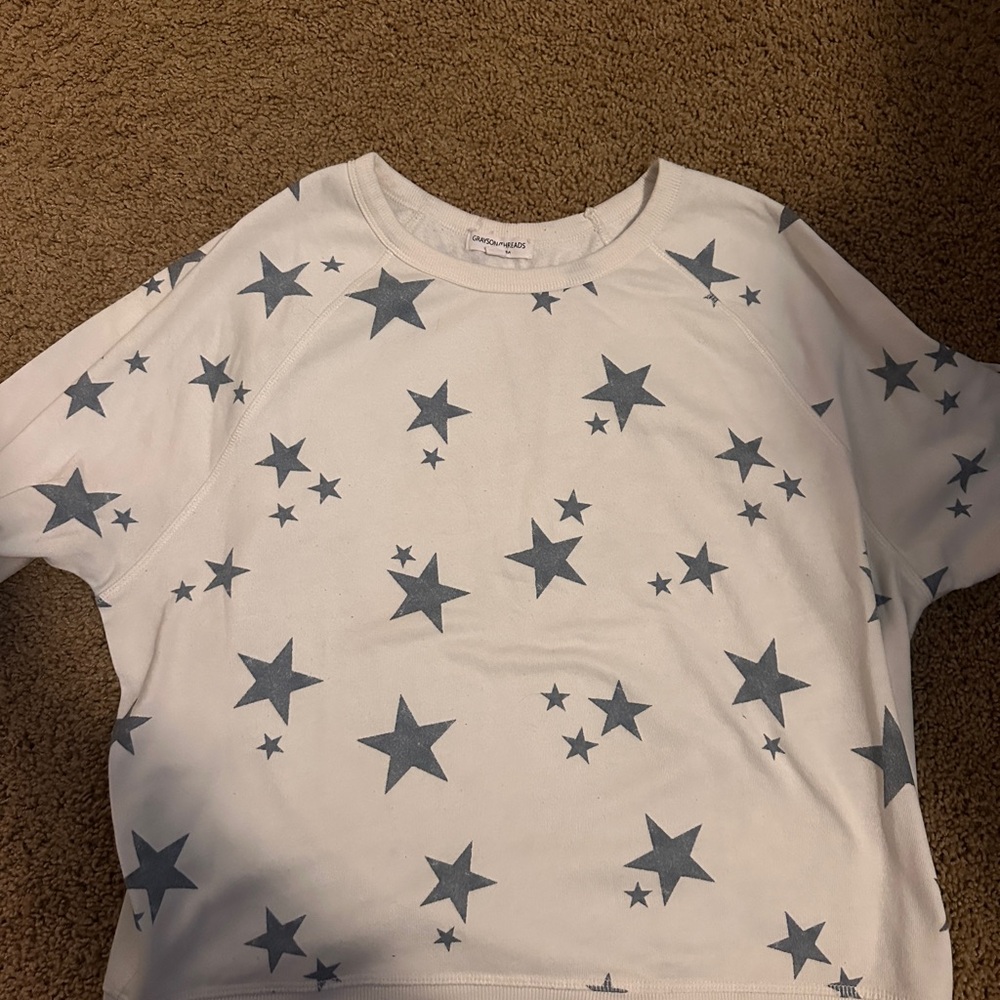 White Star Print Crewneck